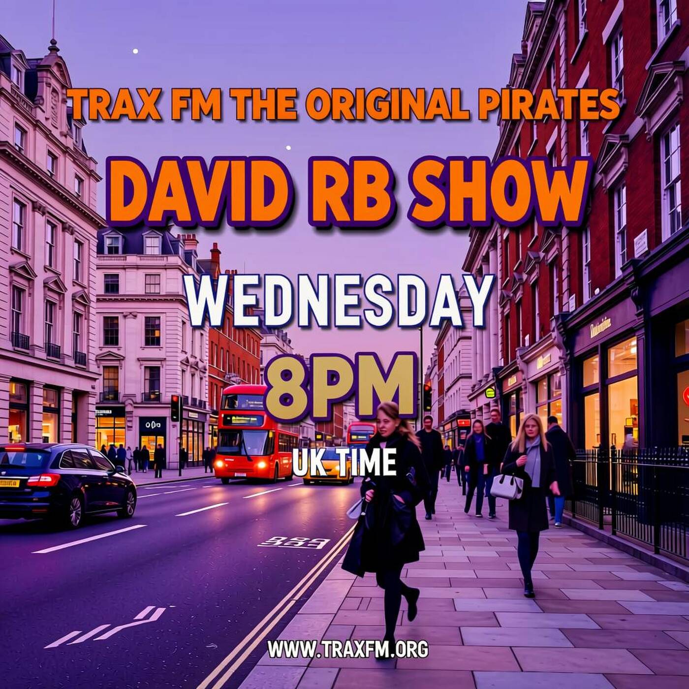 David RB Show Replay  on www.traxfm.org - 26th August 2026 episode artwork