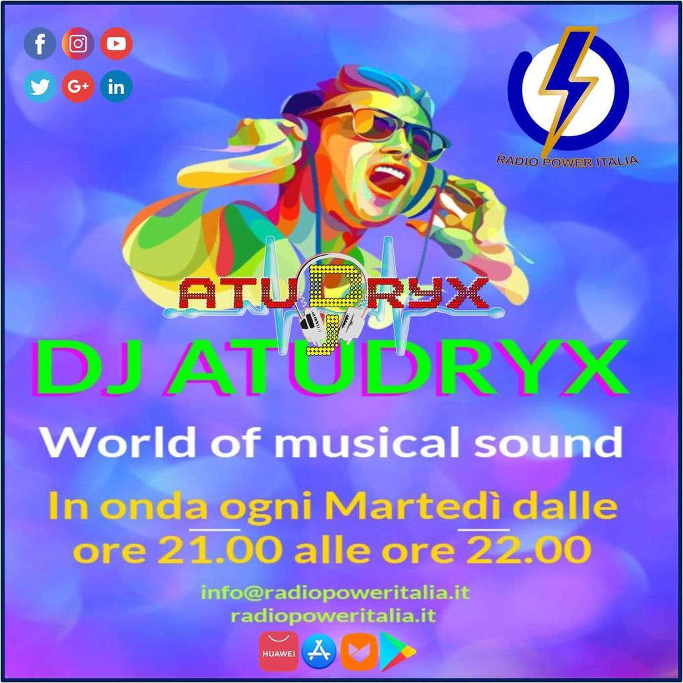Atudryx Dj - World Of Musical Sounds Vol 3 FREE DOWNLOAD Live every Tuesday on www.radiopoweritalia.it episode artwork
