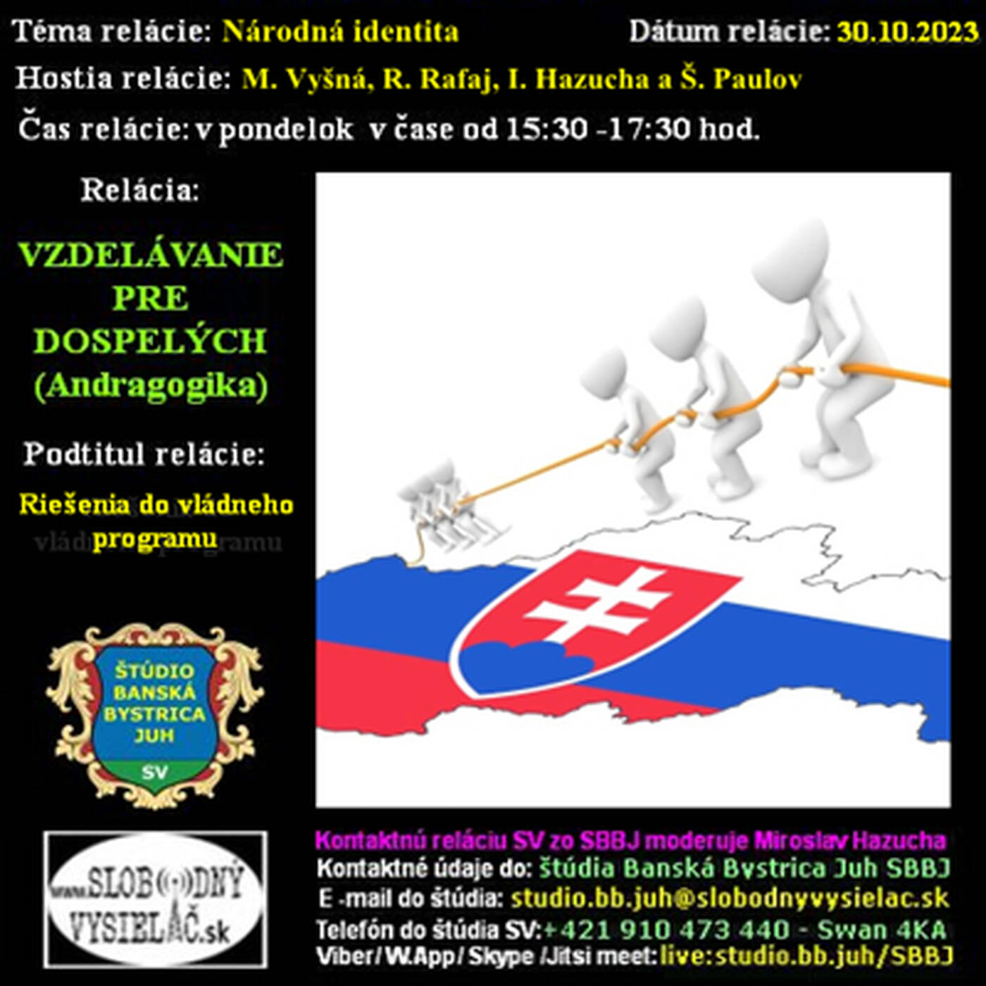 Vzdelávanie pre dospelých 375 - 2023-10-30 Národná identita episode artwork