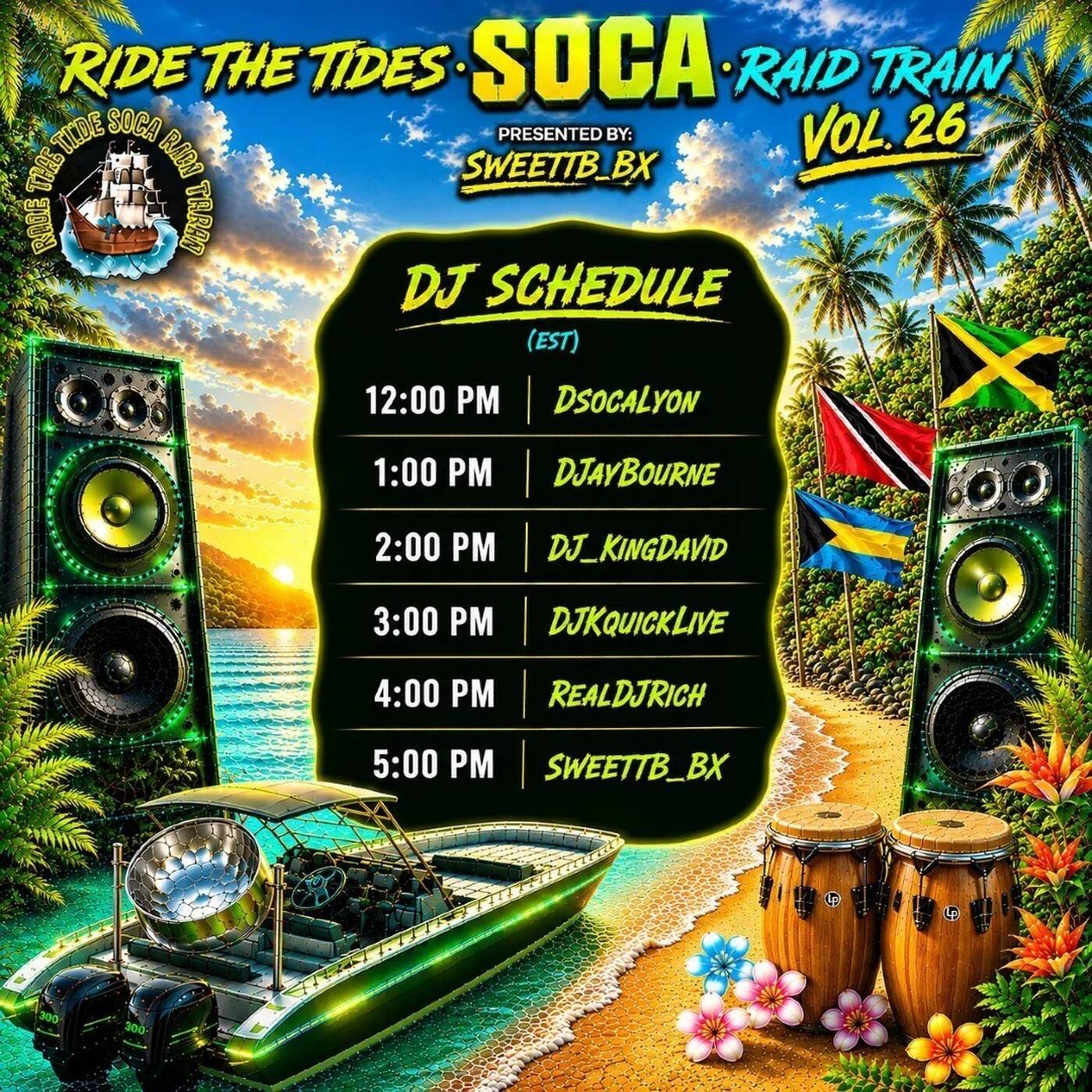 RIDE THE TIDES SOCARAIDTRAINVOL.26 Presented By @sweettb_bx 3-4PMEST‼️(June 7, 2026) episode artwork
