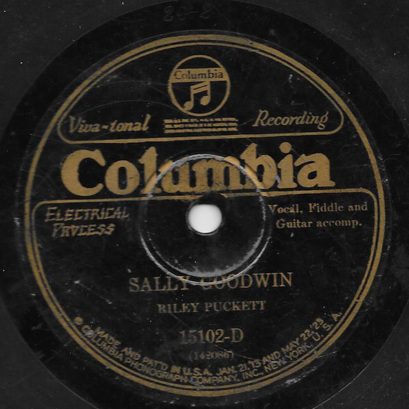 78 Riley Puckett - Sally Goodwin (Columbia 1926) episode artwork