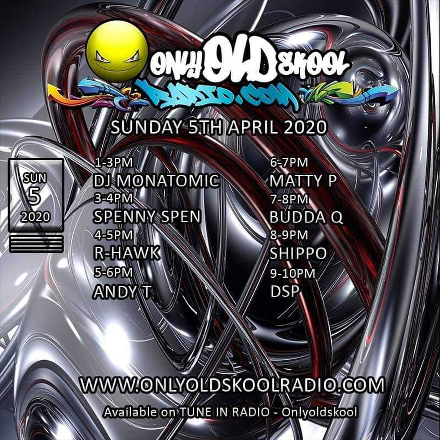DJ R-Hawk Fluffy Set - 5th April 2020 - Only Oldskool Radio episode artwork