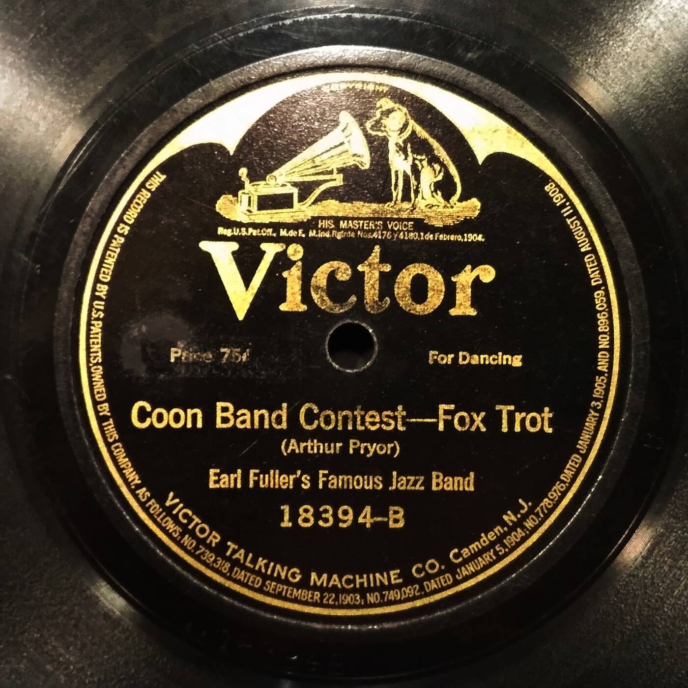 78 Earl Fuller's Famous Jazz Band - Coon Band Contest (Victor 1917) episode artwork