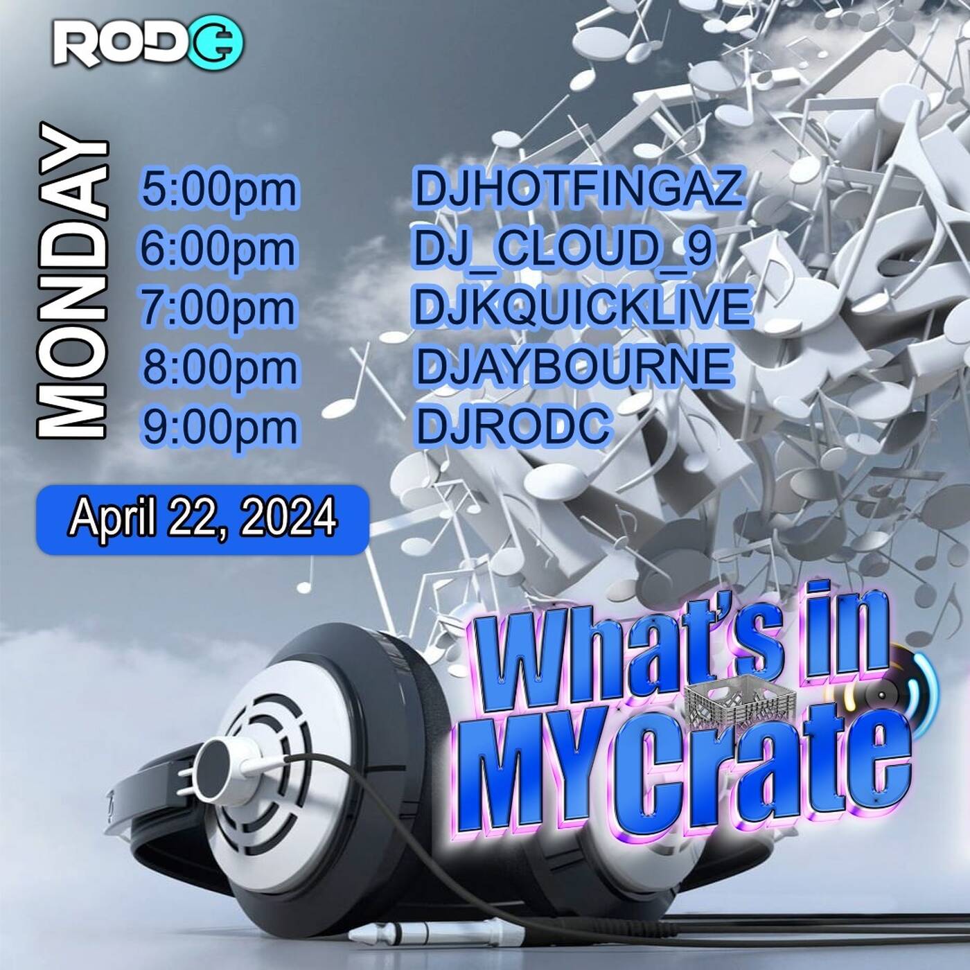 WHAT'SIN MY CRATERAIDTRAINHosted By @mrrodc7-8PMEST‼️ |  @djkquicklive IN THE MIX (Apr 22, 2024) episode artwork