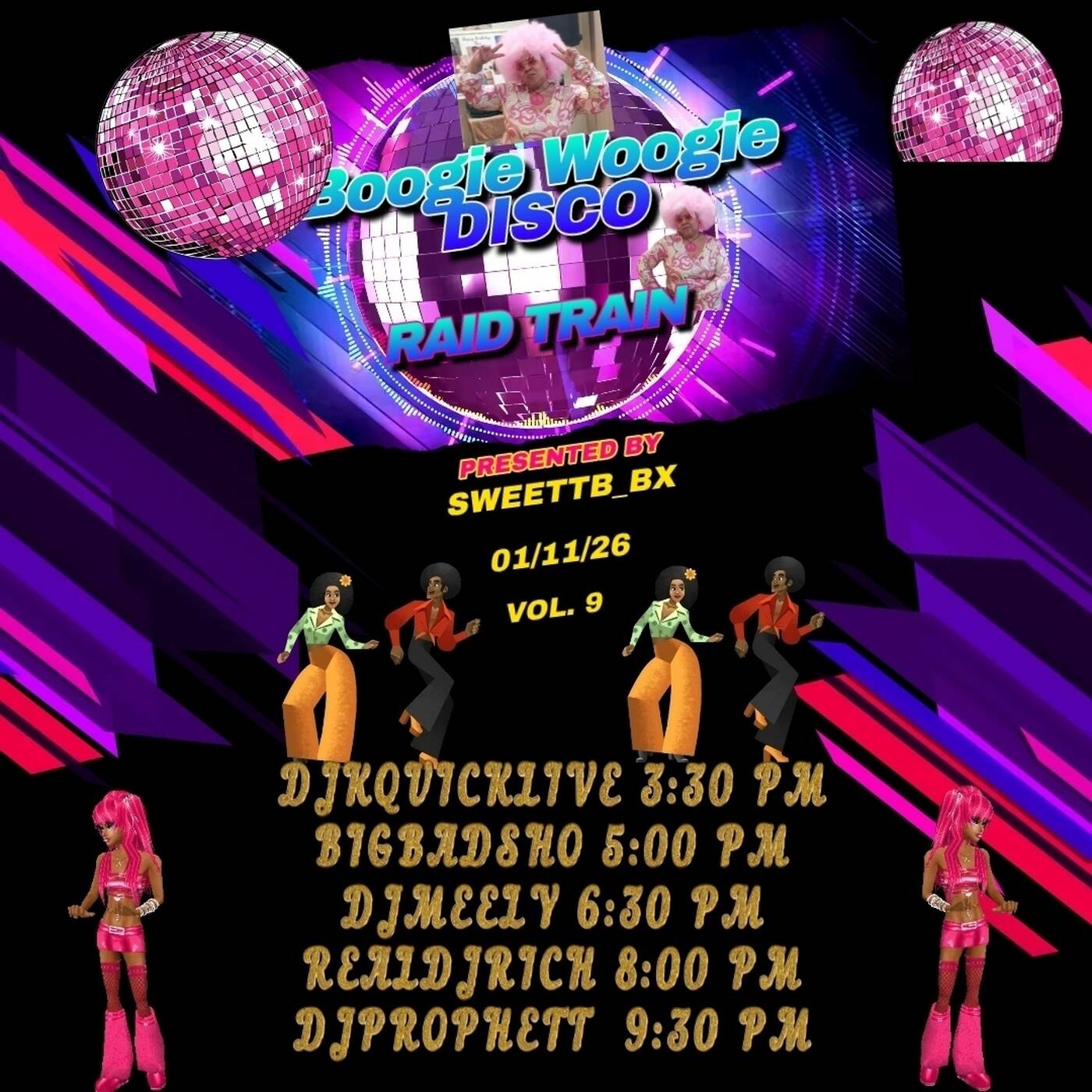 BOOGIE WOOGIE DISCORAIDTRAINVOL.9 Presented By @sweettb_bx 3:30-5PMEST‼️(JAN 11, 2026) episode artwork