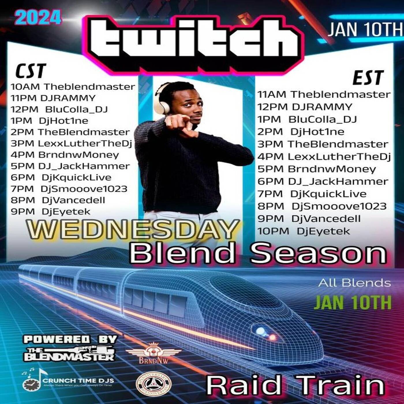 BLENDSEASONRAIDTRAIN Hosted By @theblendmaster 7-8PMEST‼️ | @djkquicklive IN THE MIX (Jan 10, 2024) episode artwork