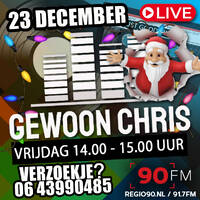 2022-12-23 Gewoon Chris #67 - 90FM - Kersteditie by MusicFreaks
