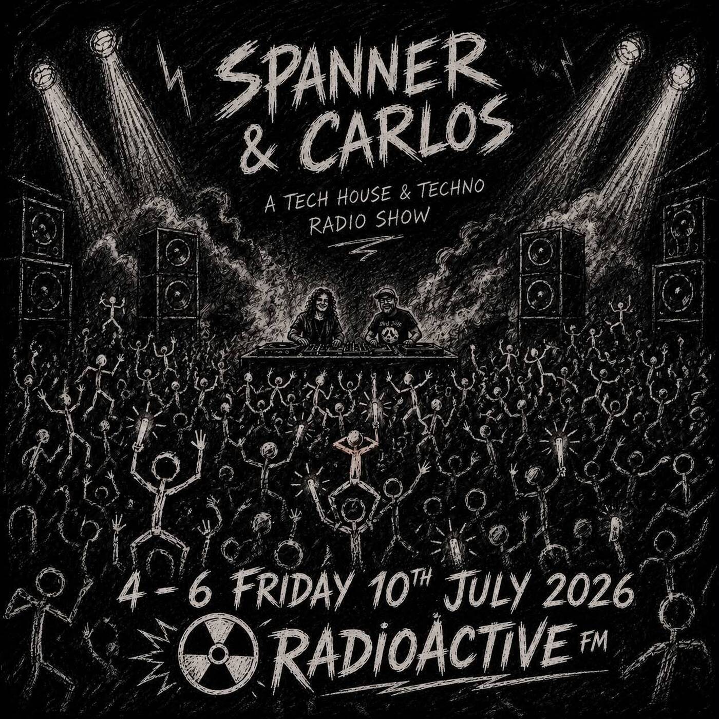 Spanner & Carlos present 16o5 on Radioactive FM 10 7 26 episode artwork