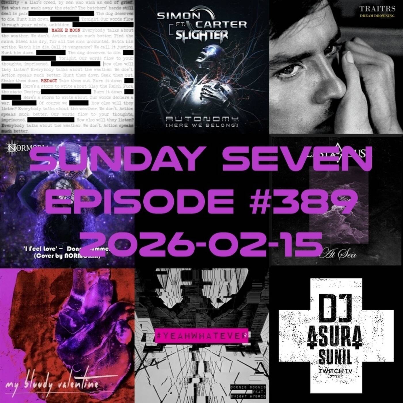 DJ AsuraSunil's Sunday Seven Mixshow #389 - 20260215 episode artwork