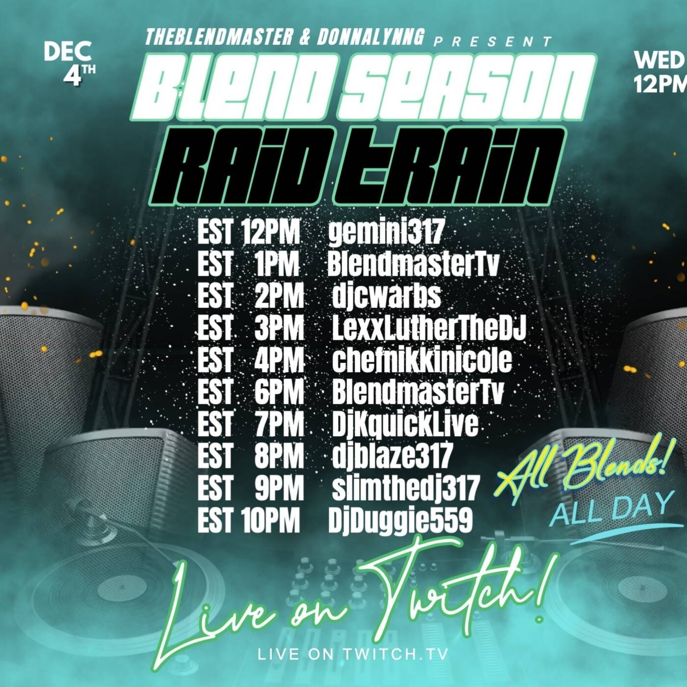 BLENDSEASONRAIDTRAINHosted By @theblendmaster 7-8PMEST‼️ (Dec 04, 2024) episode artwork