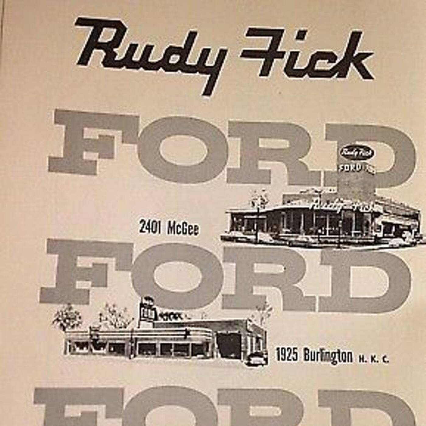 Commercials - Rudy Fick Ford Kansas City Adverts Master Acetate (2 versions 4 Sharing 320k) episode artwork