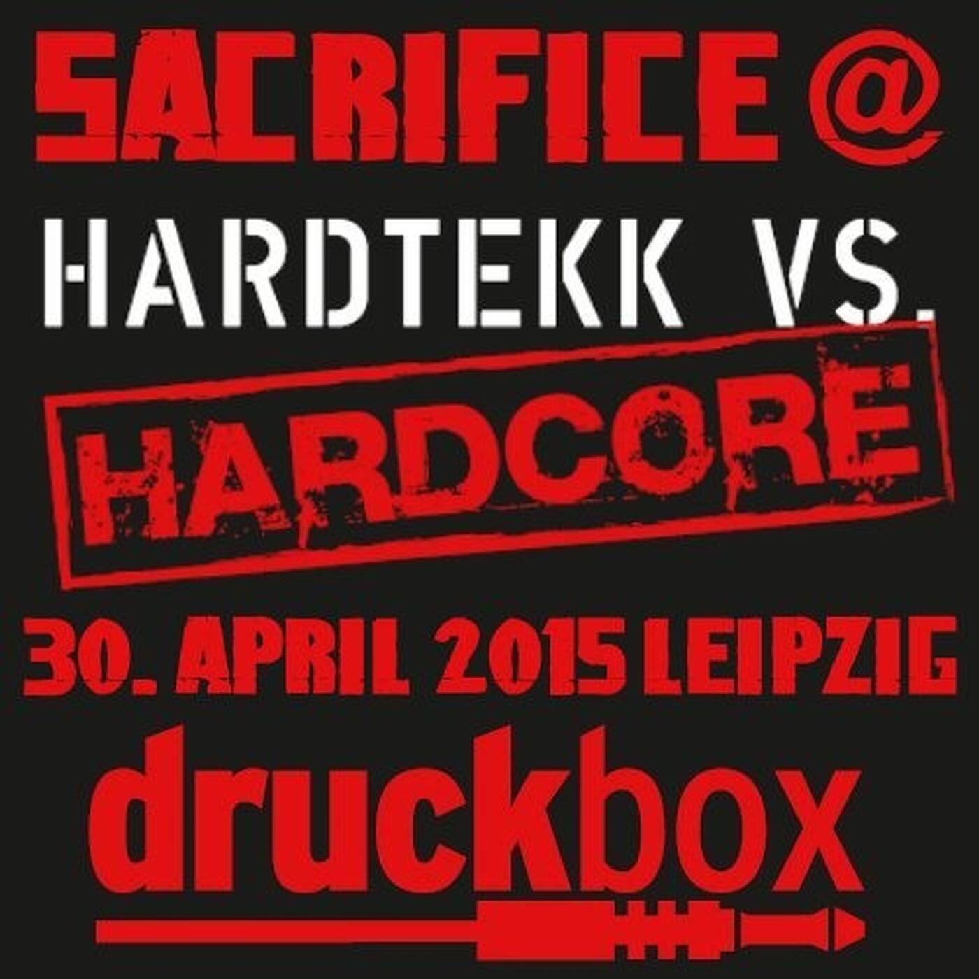 DJ Sacrifice at Druckbox Leipzig 30.04.2015