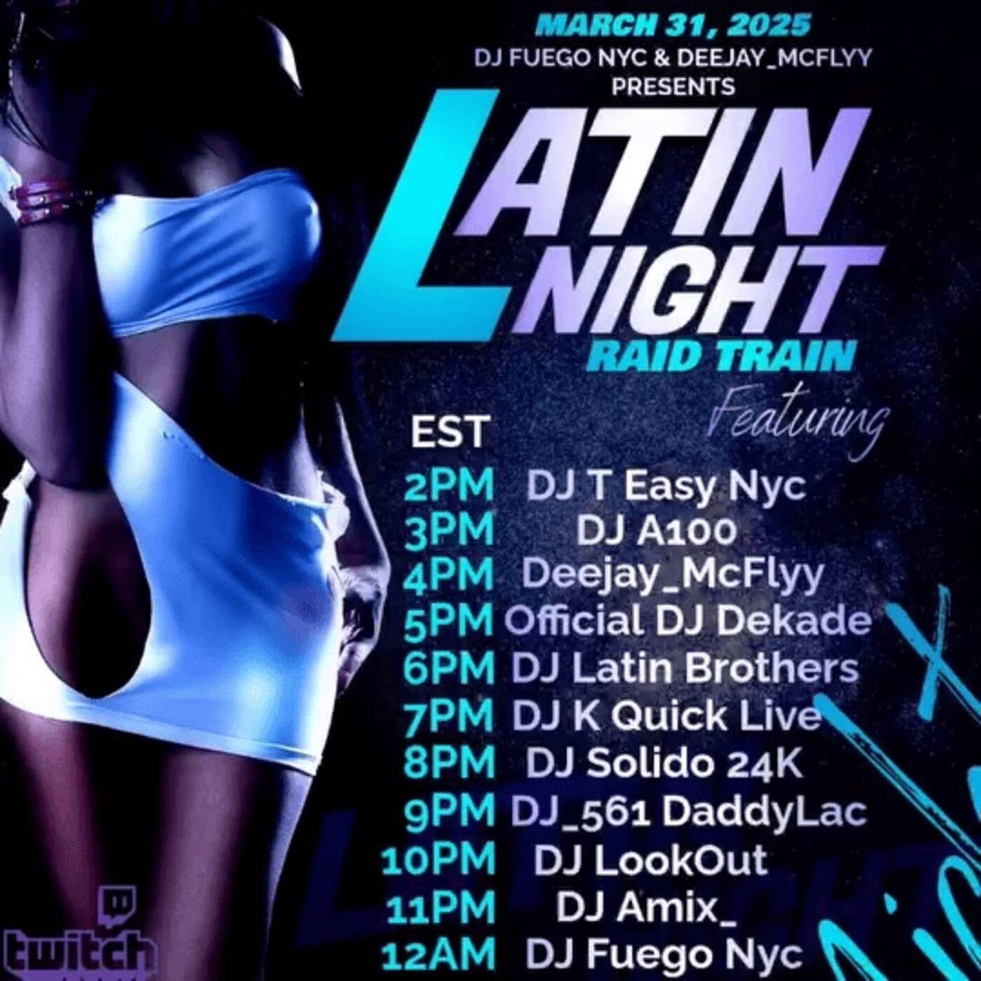 LATINNIGHTRAIDTRAINHosted By @djfuegonyc & @deejay_mcflyy 7-8PMEST‼️(MAR 31, 2025) episode artwork
