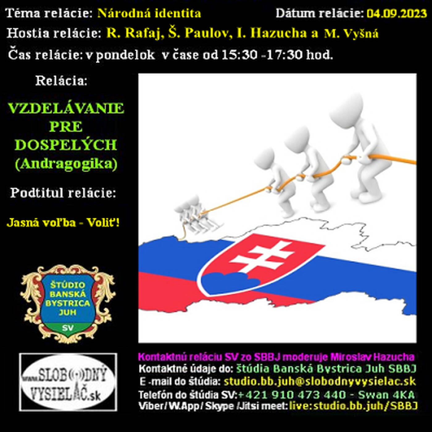 Vzdelávanie pre dospelých 367 - 2023-09-04 Jasná voľba – Voliť ! episode artwork