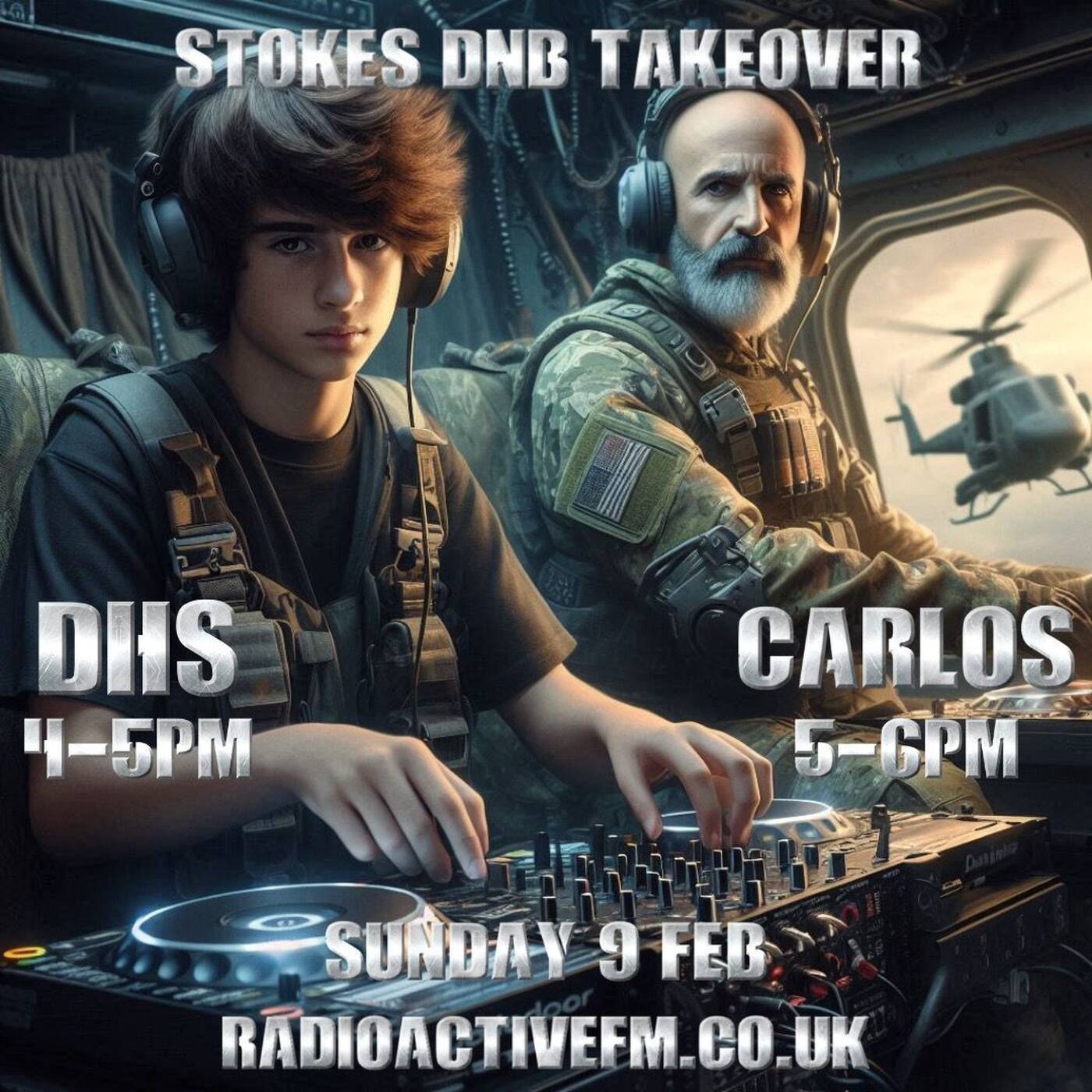 DHS vs Carlos Filthy Bizness. 9-2-25. Radioactive FM Dance.
