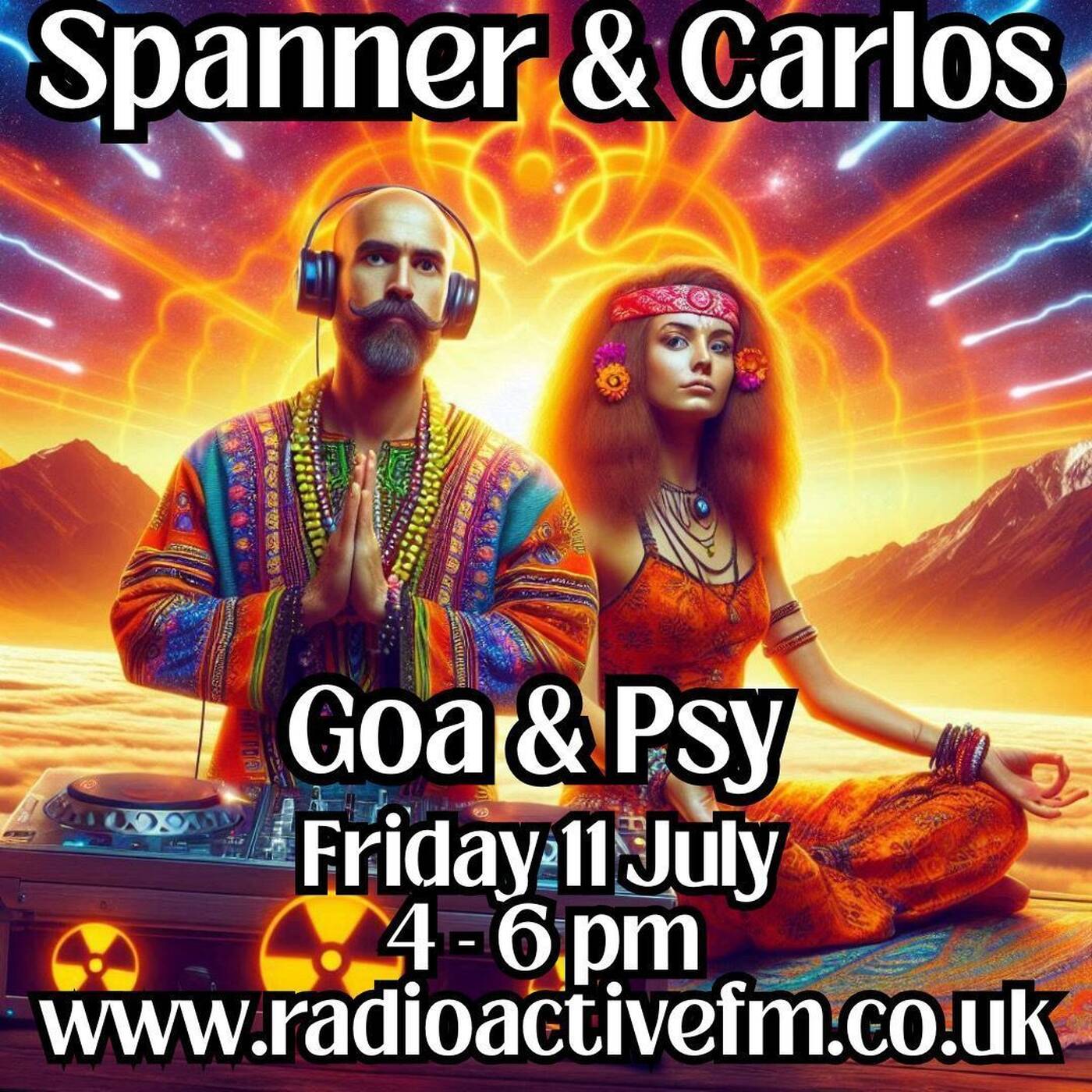 Spanner and Carlos Goa and Psy Radioactive FM 11 7 25 episode artwork