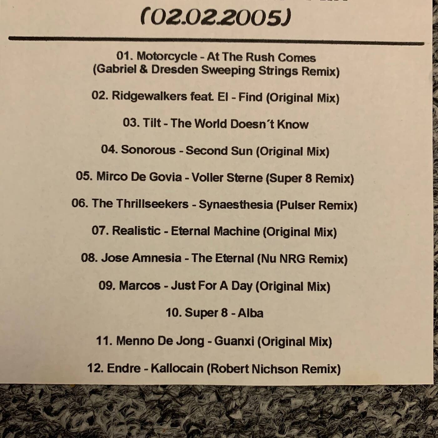 The Trance-Form-Mix (02022005) episode artwork