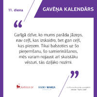 Gavēņa kalendārs | RML S06E13 | Gavēņa 11. diena | Pr. Lauris Kārklis | 01.03.2021 by Radio Marija Latvija