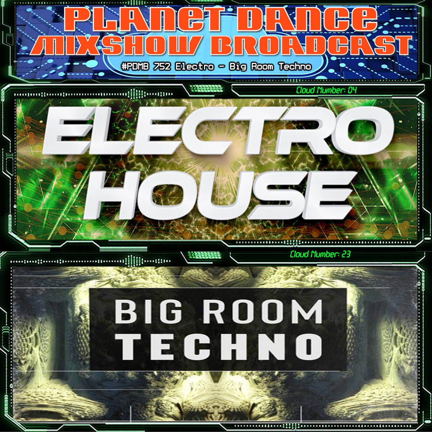 Planet Dance Mixshow Broadcast 752 Electro - Big Room Techno episode artwork
