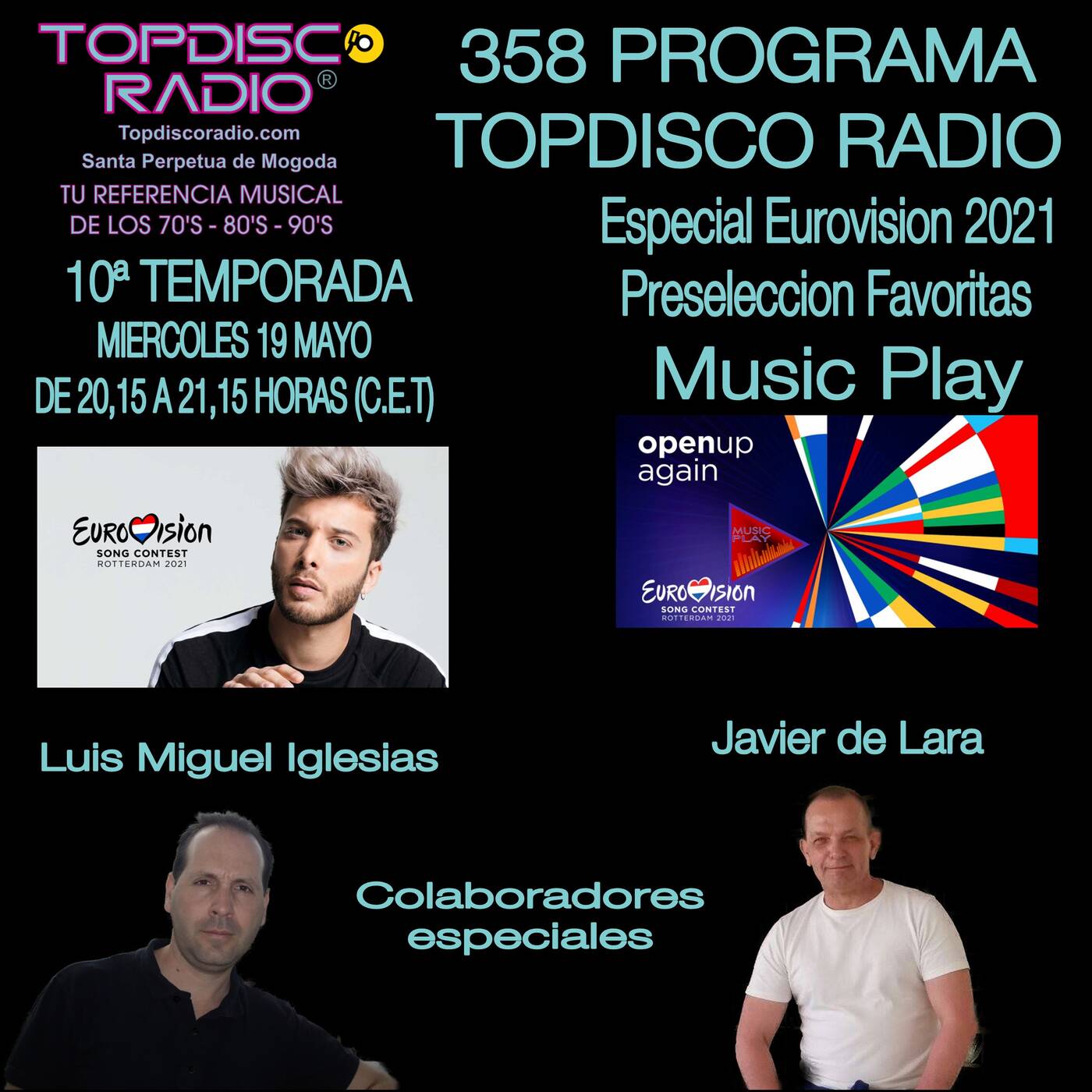 Music Play Programa 128 Favoritas Eurovision 2021 por Topdisco Radio