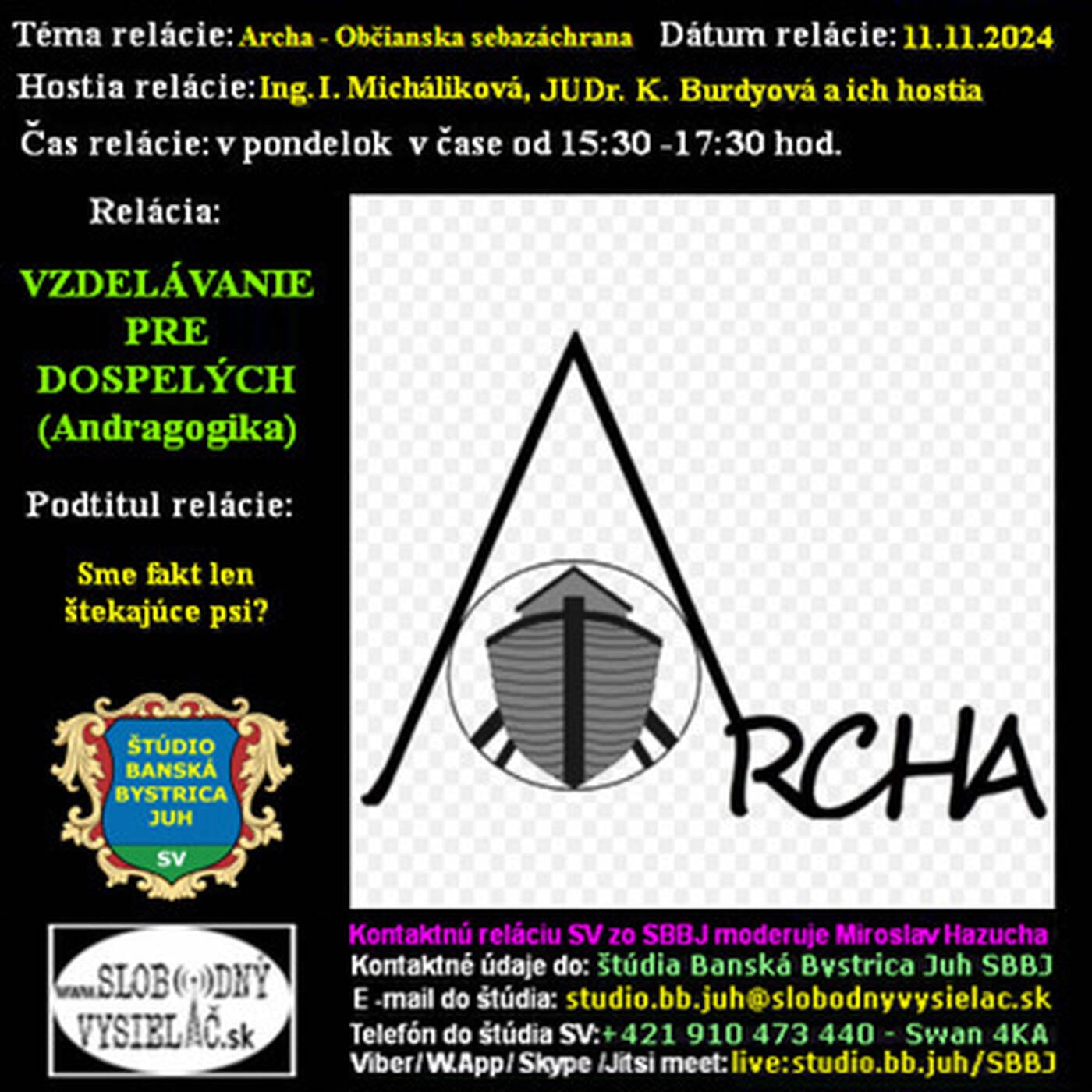 Vzdelávanie pre dospelých 427 - 2024-11-11 Sme fakt len štekajúce psi ? episode artwork