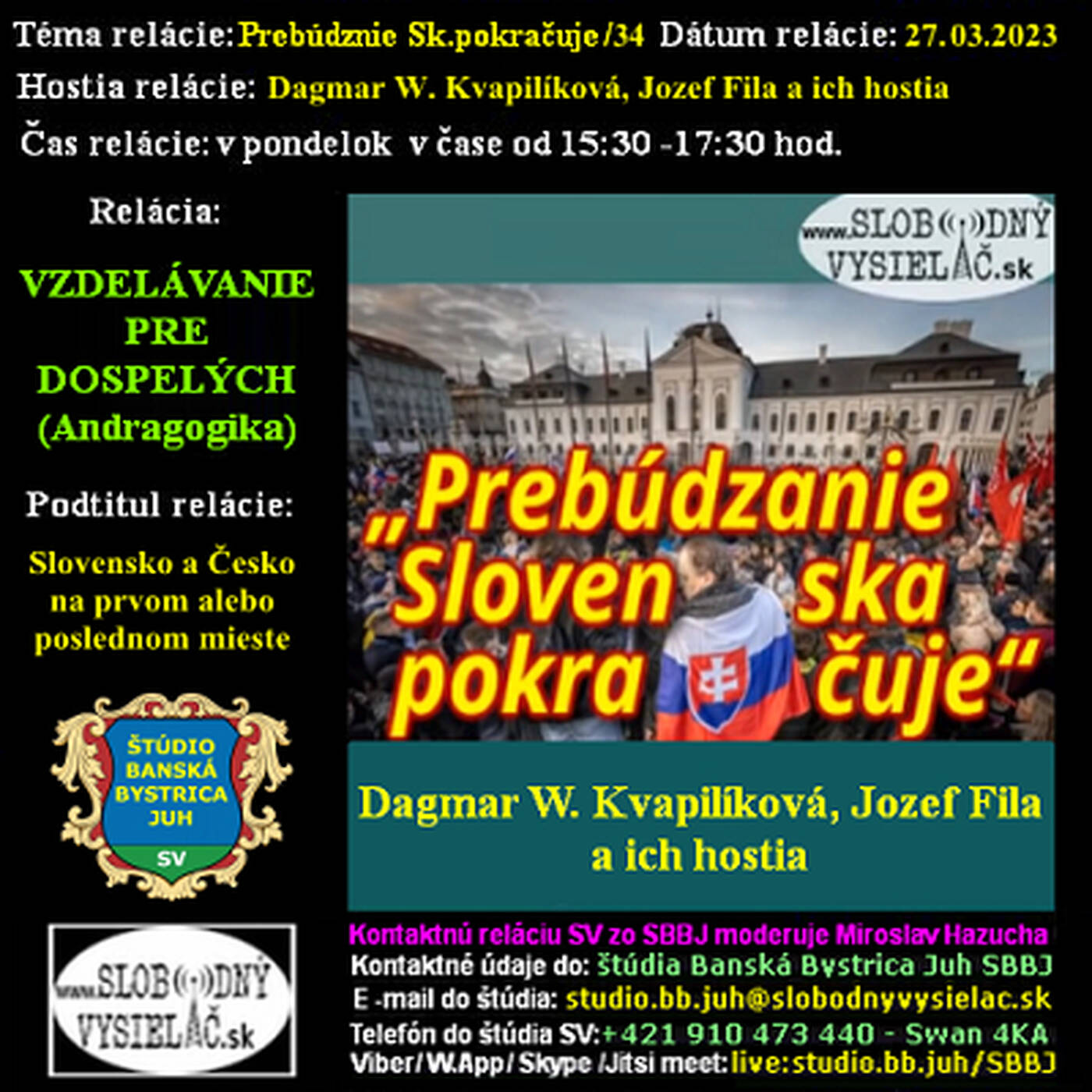 Vzdelávanie pre dospelých 344 - 2023-03-27 Slovensko a Česko na prvom alebo poslednom mieste ? episode artwork