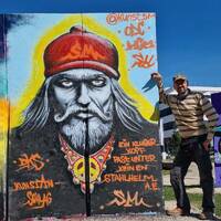 SM - Graffiti &amp; Portraits mit Botschaft - Freiheit, Respekt, Verständnis, Wissen, Gerechtigkeit - Frankfurt &amp; Rhein Main - [ GERMANY ] by Radio X Interviews