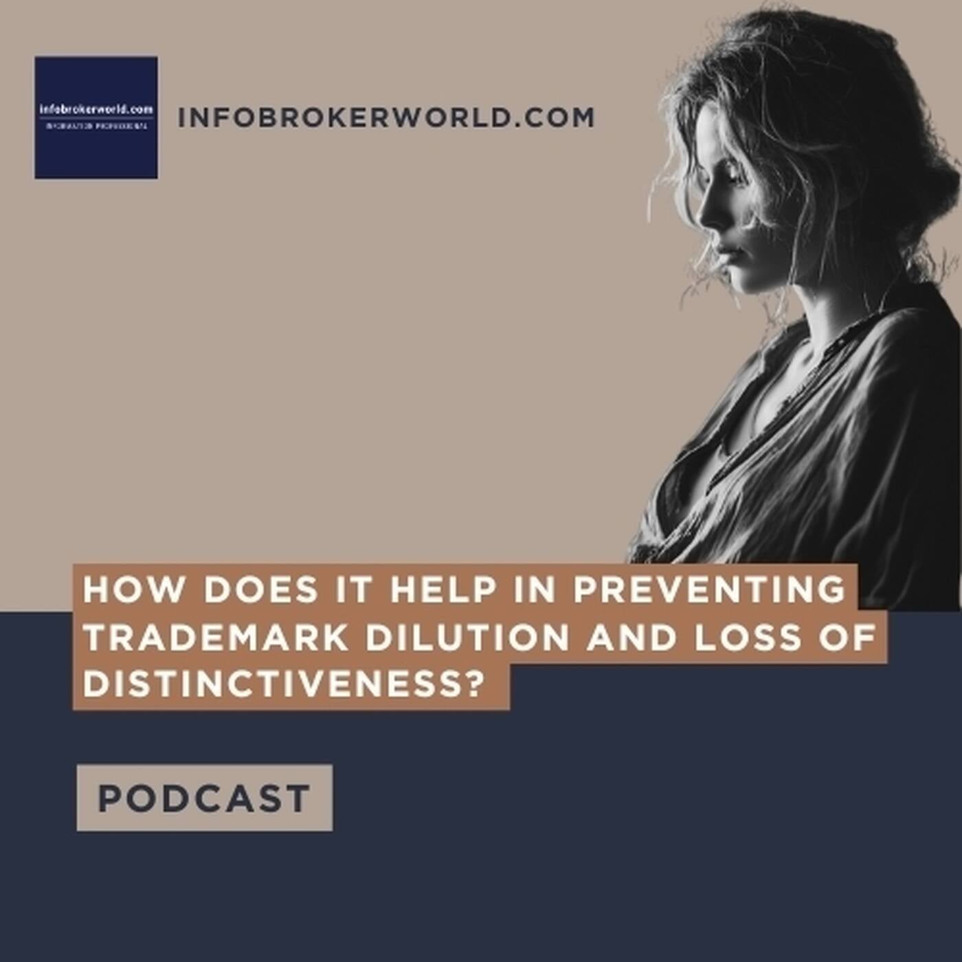 How does it help in preventing trademark dilution and loss of distinctiveness? - infobrokerworld.com Podcast episode artwork
