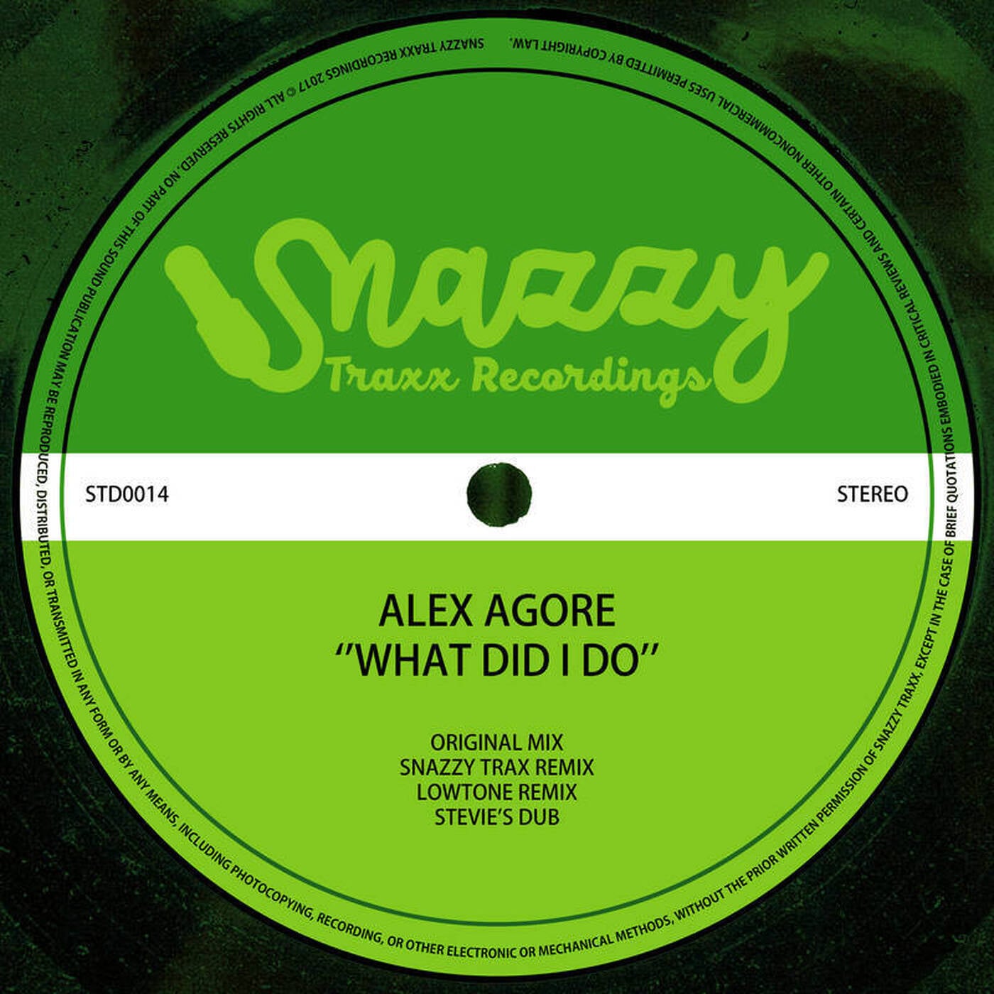 ALEX AGORE - WHAT DID I DO (STD0014) episode artwork