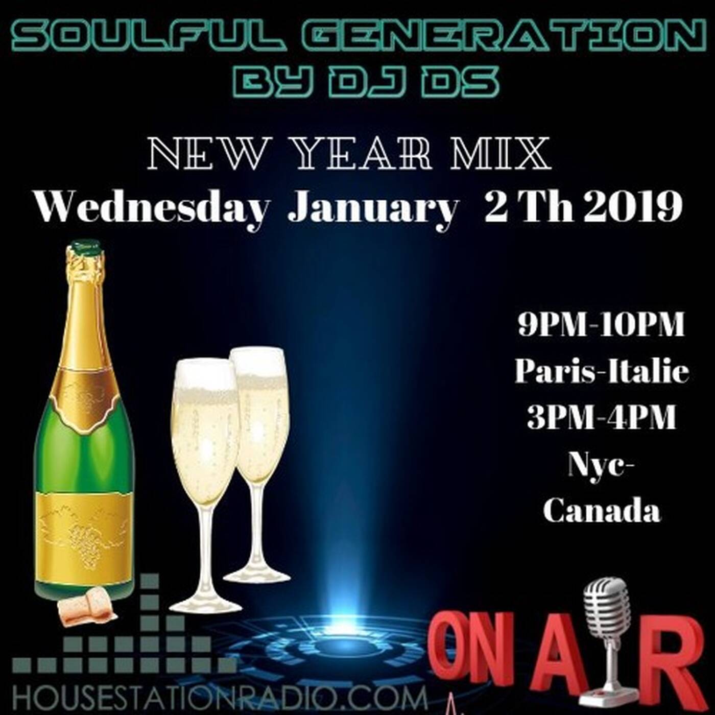 SOULFUL GENERATION BY DJ DS (FRANCE) HOUSESTATION RADIO NEW YEAR MIX JANUARY 2th 2018 episode artwork