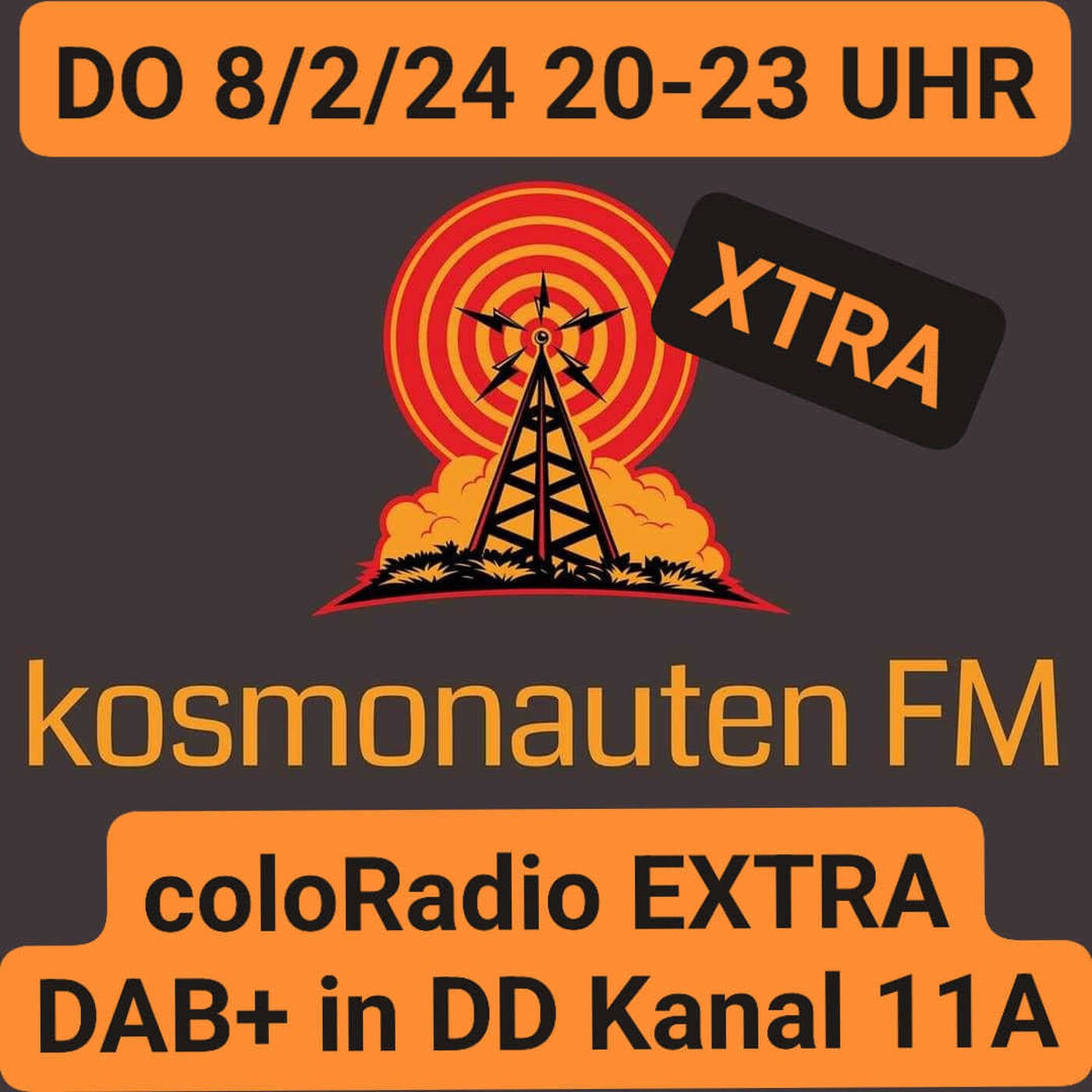KOSMONAUTEN FM XTRA @ coloRadio EXTRA - DO 08.02.24 - 20-23 Uhr episode artwork