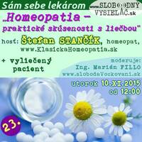 Sám sebe lekárom 23 - 2015-11-10 Homeopatia – praktické skúsenosti s liečbou by Slobodný Vysielač