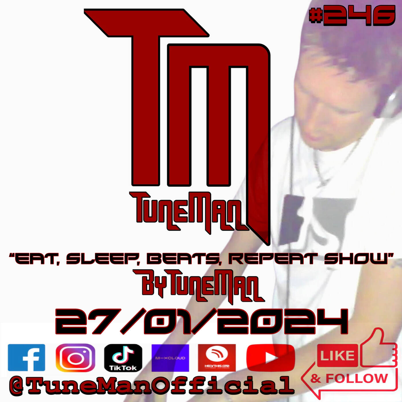 TuneMan presents "Eat Sleep, Beats, Repeat" - Recorded live by TuneMan Official 27/01/2024 episode artwork