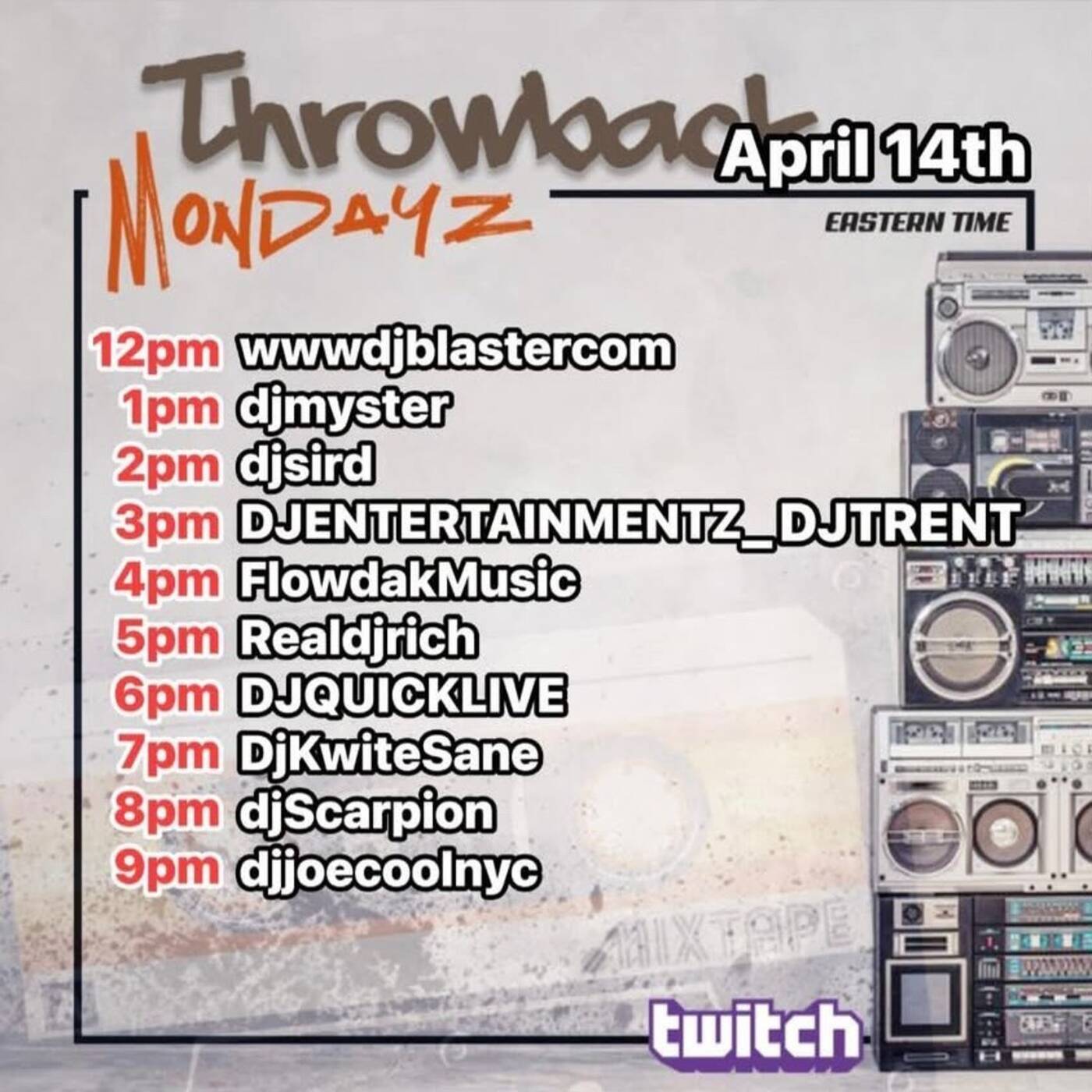 THROWBACKMONDAYZRAIDTRAIN Hosted By @djsird1 6-7PMEST‼️ (APR 14, 2025) episode artwork