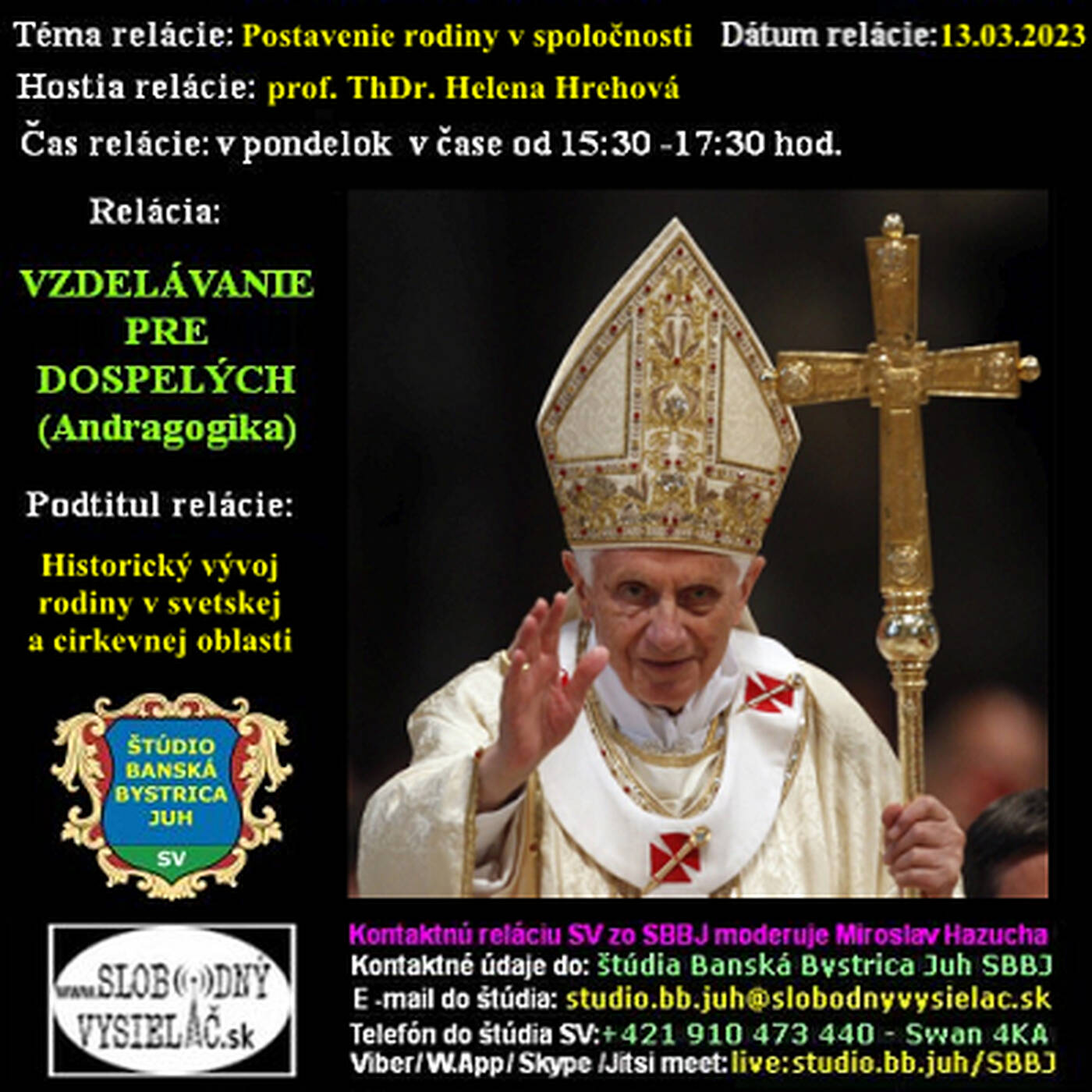 Vzdelávanie pre dospelých 342 - 2023-03-13 Postavenie rodiny v spoločnosti episode artwork