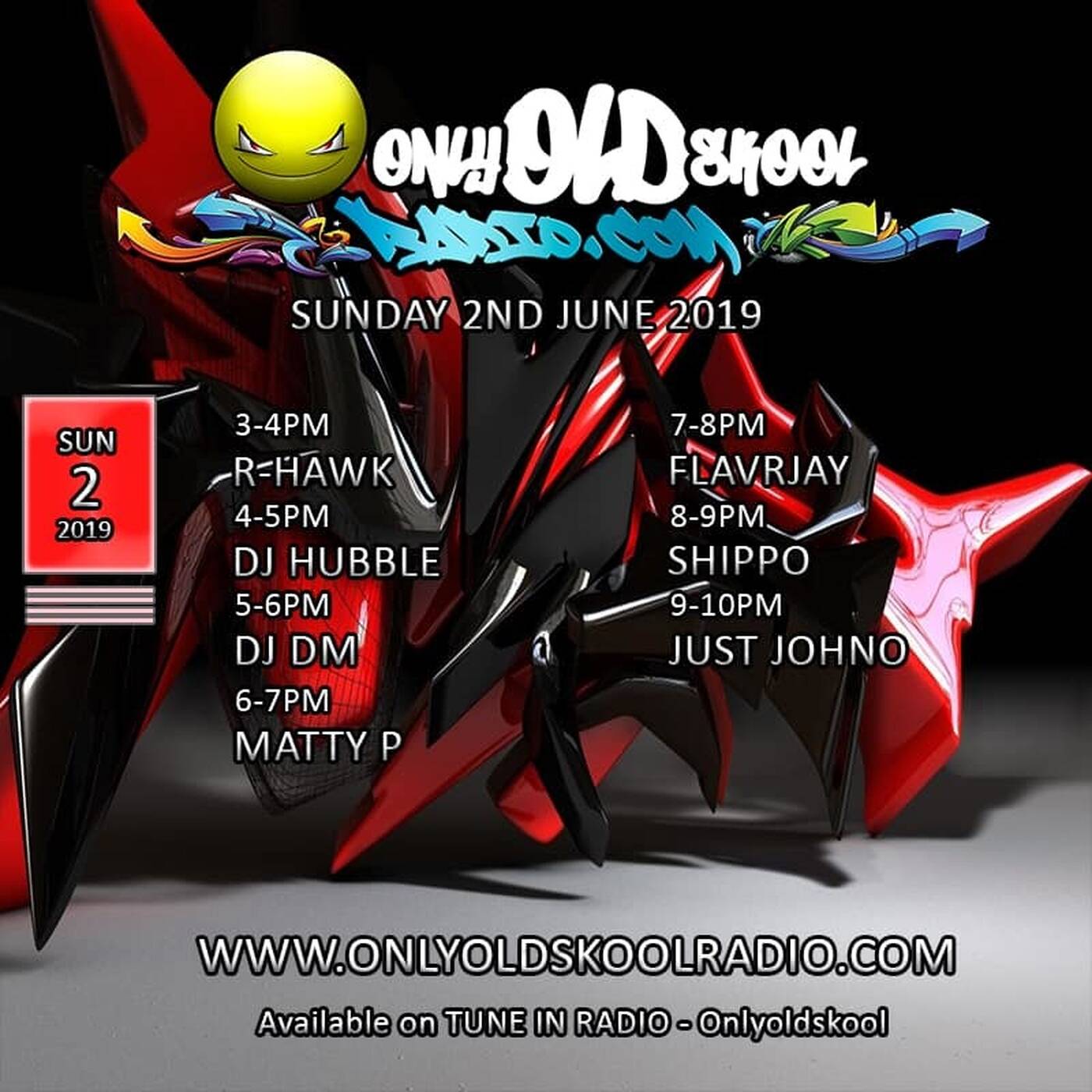 R-Hawk Sunday Service 2nd June 2019 Only Old Skool Radio - Classic Jungle episode artwork