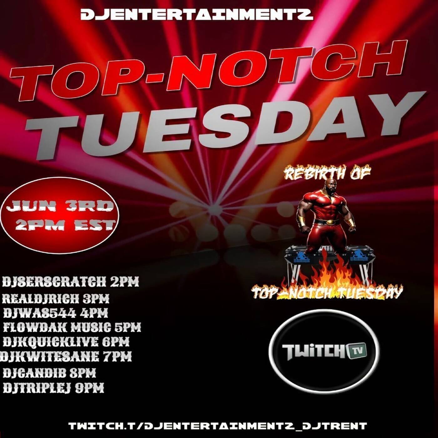 TOPNOTCHTUESDAYREBIRTHRAIDTRAINHosted By @djentertainmentz_djtrent 6-7PMEST‼️(JUNE 03, 2025) episode artwork