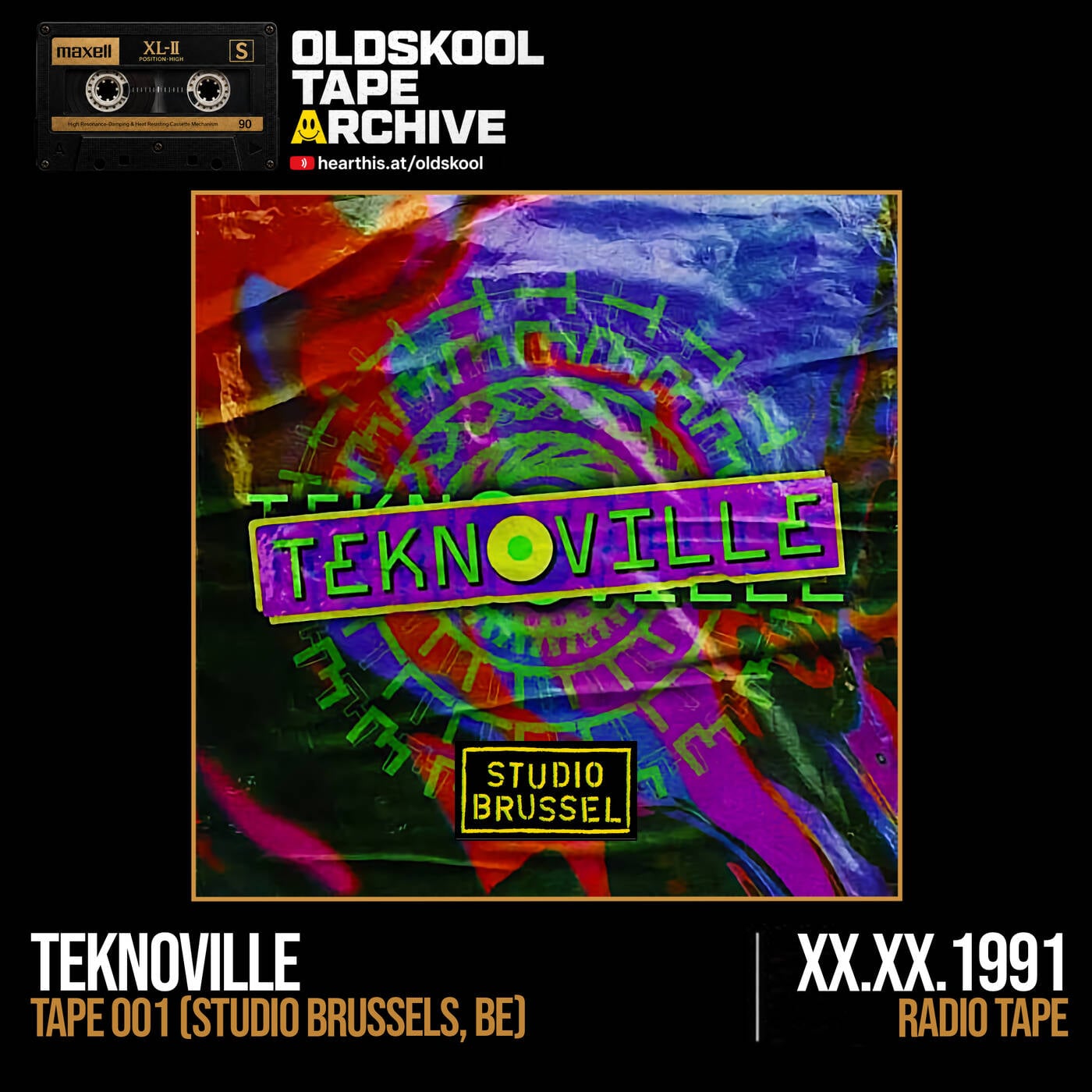 Teknoville - Tape 001 (Studio Brussels, BE) (1991) episode artwork