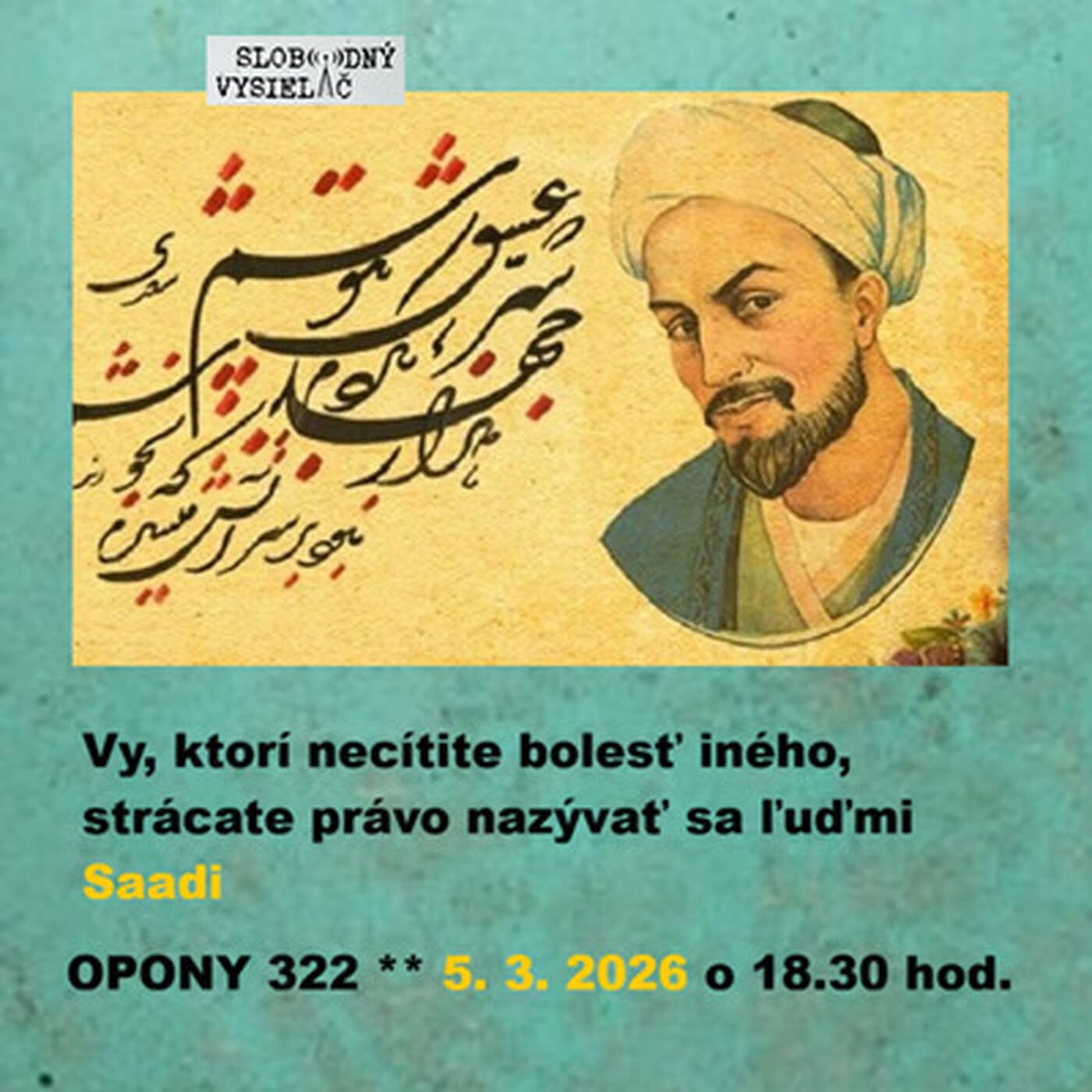 Opony 322 - 2026-03-05 „Morálni mrzáci okolo Iránu“ episode artwork