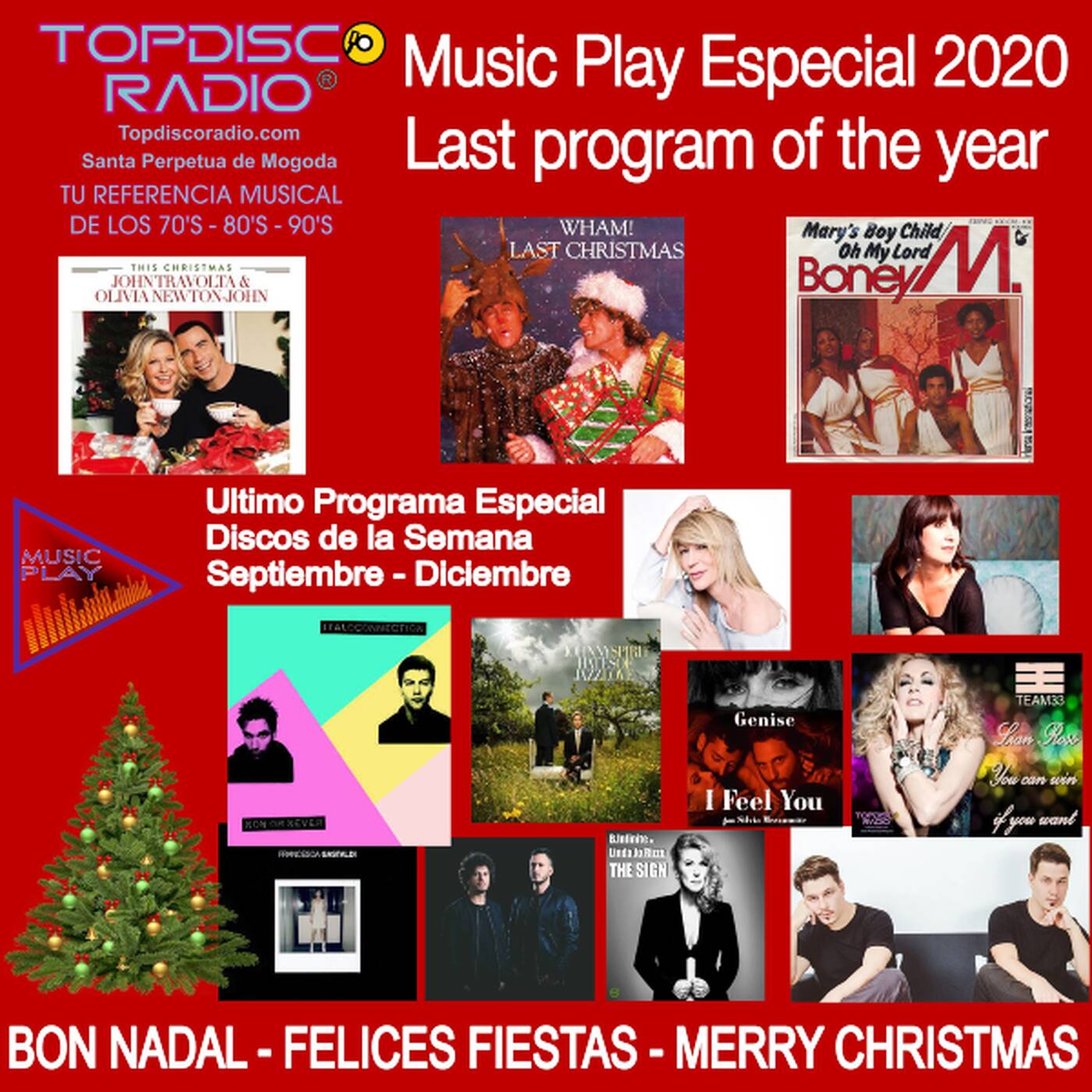 Music Play Especial The Last Program of the year 2020 - Discos de las semana Sep.Dic 2020