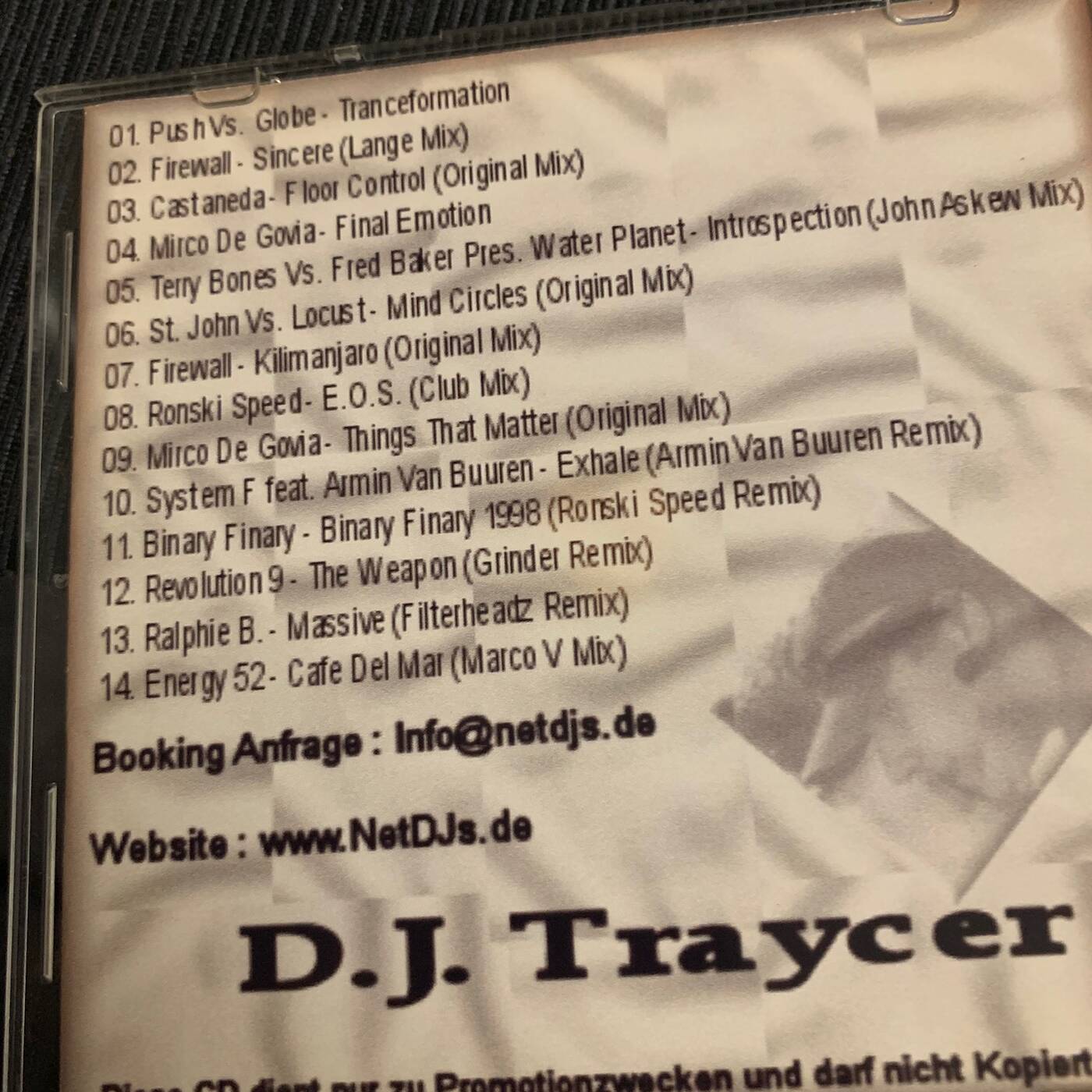 DJ.Traycer Promotion CD (2001) episode artwork