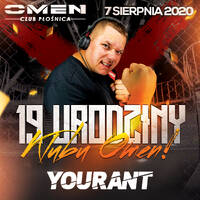 YOURANT ROZGRZEWKA @ OMEN CLUB PŁOŚNICA - 19 URODZINY KLUBU - FUCK COVID - 07.08.2020 - by DJ YOURANT