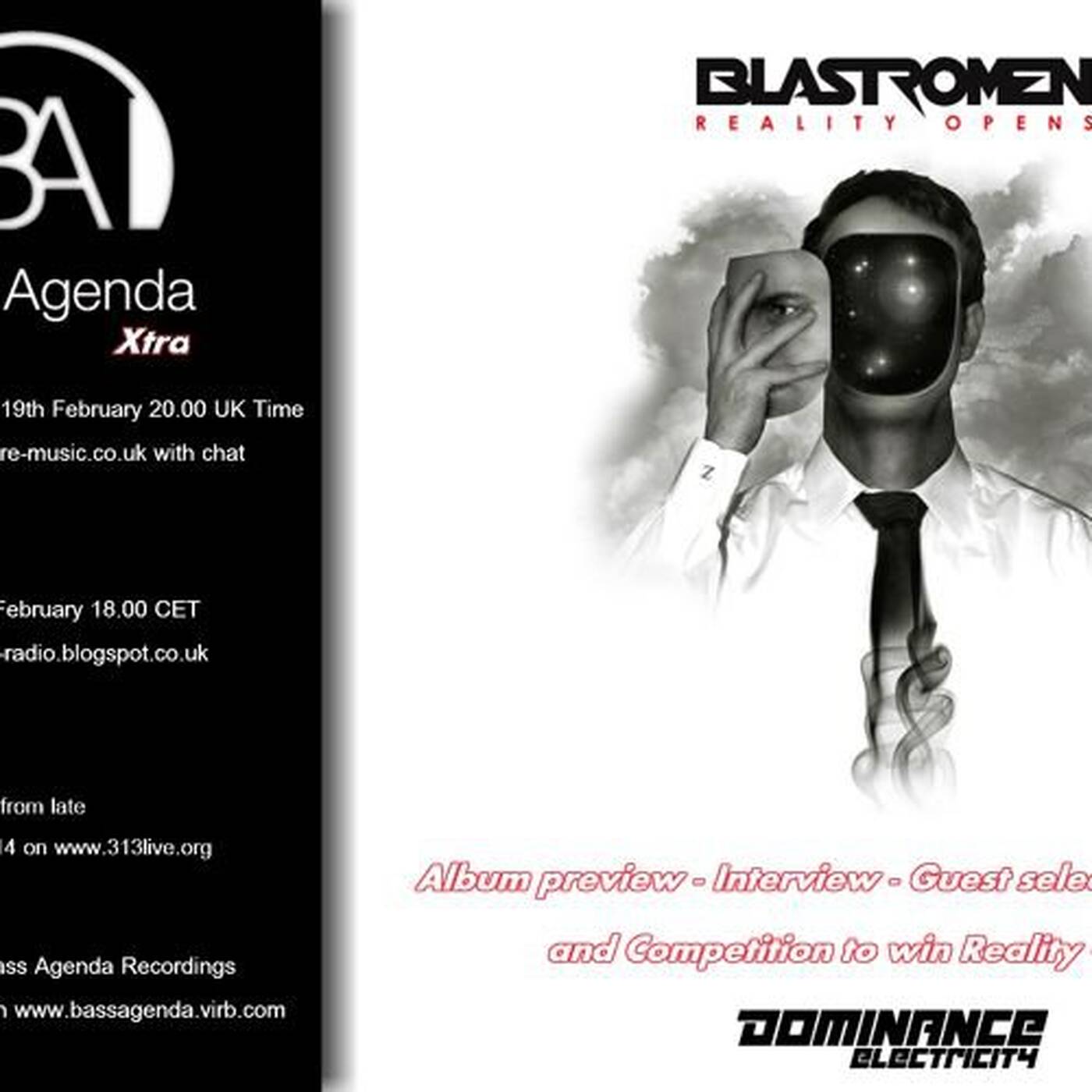 Bass Agenda Xtra: Interview, track selections and live set from BLASTROMEN episode artwork