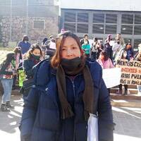 Fabiana Nogales - Reclamo de docentes autoconvocados en la Legislatura by UNJu Radio 05