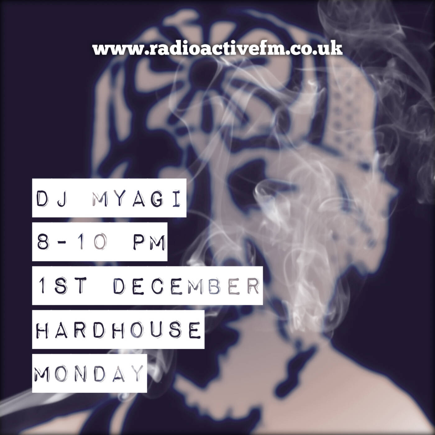 Dj Myagi Hardhouse Monday. The 'I royally f**kd up the first mix' mix 1-12-25 episode artwork