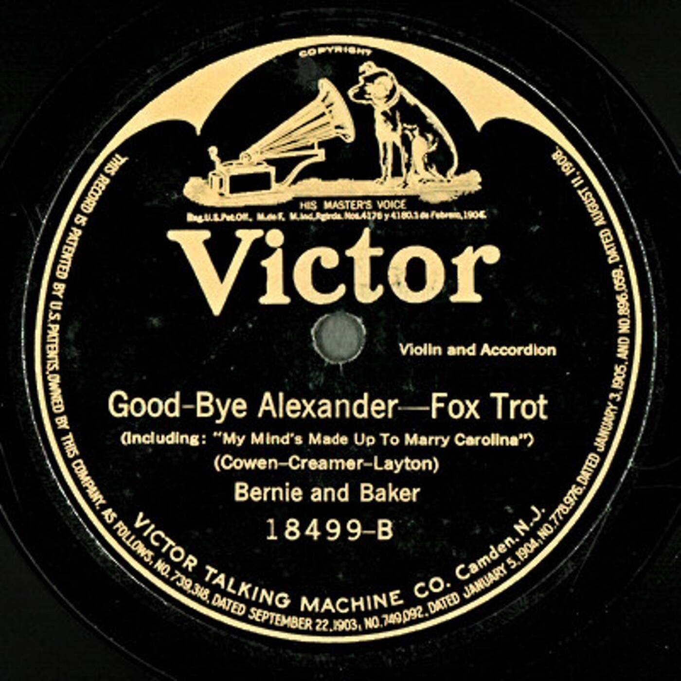 78 Ben Bernie & Phil Baker - Good-Bye Alexander (Victor 1918) episode artwork