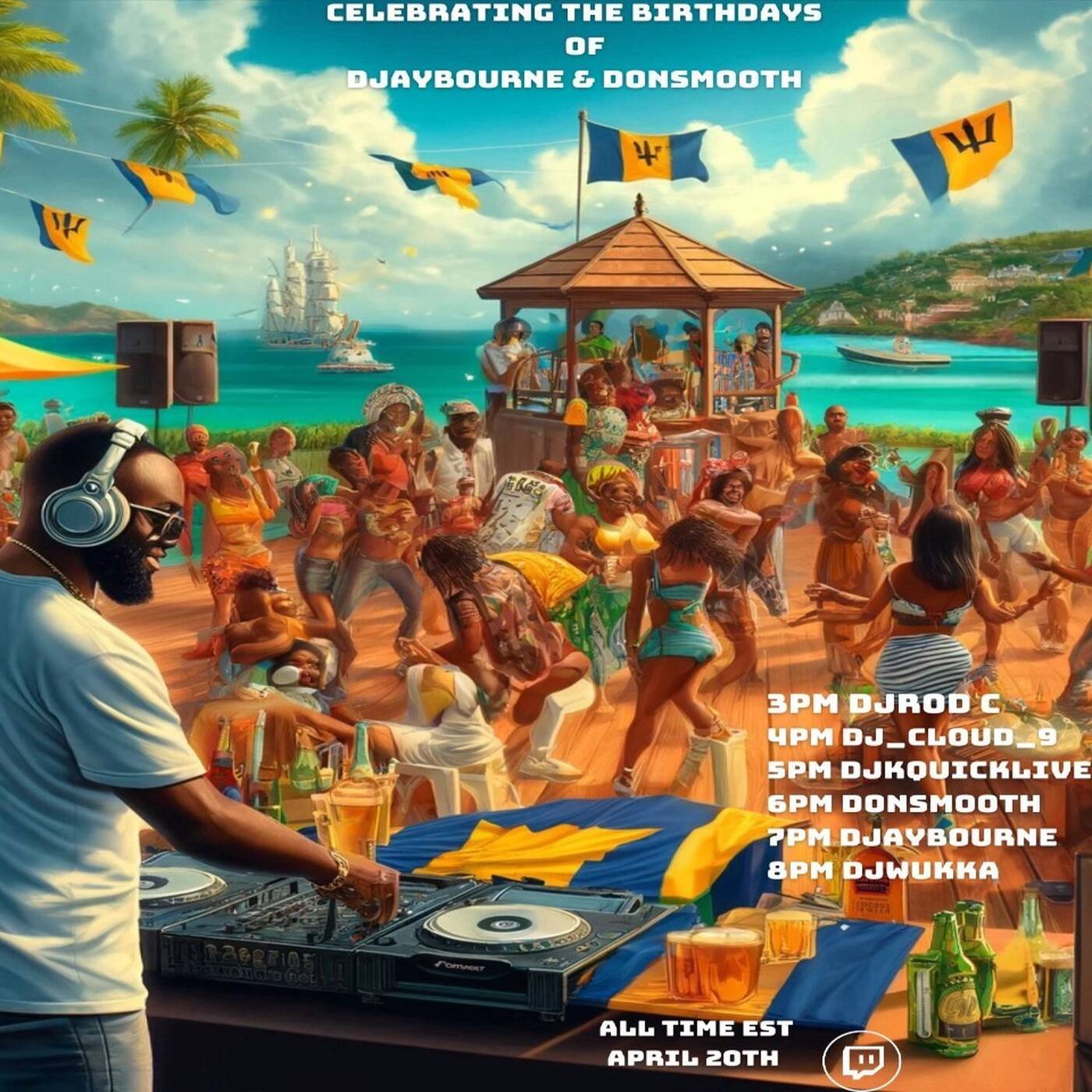 DJAYBOURNE&DONSMOOTHBIRTHDAYRAIDTRAINHosted By @ms_honda_g 5-6PMEST‼️ | @djkquicklive IN THE MIX (Apr 20, 2024) episode artwork