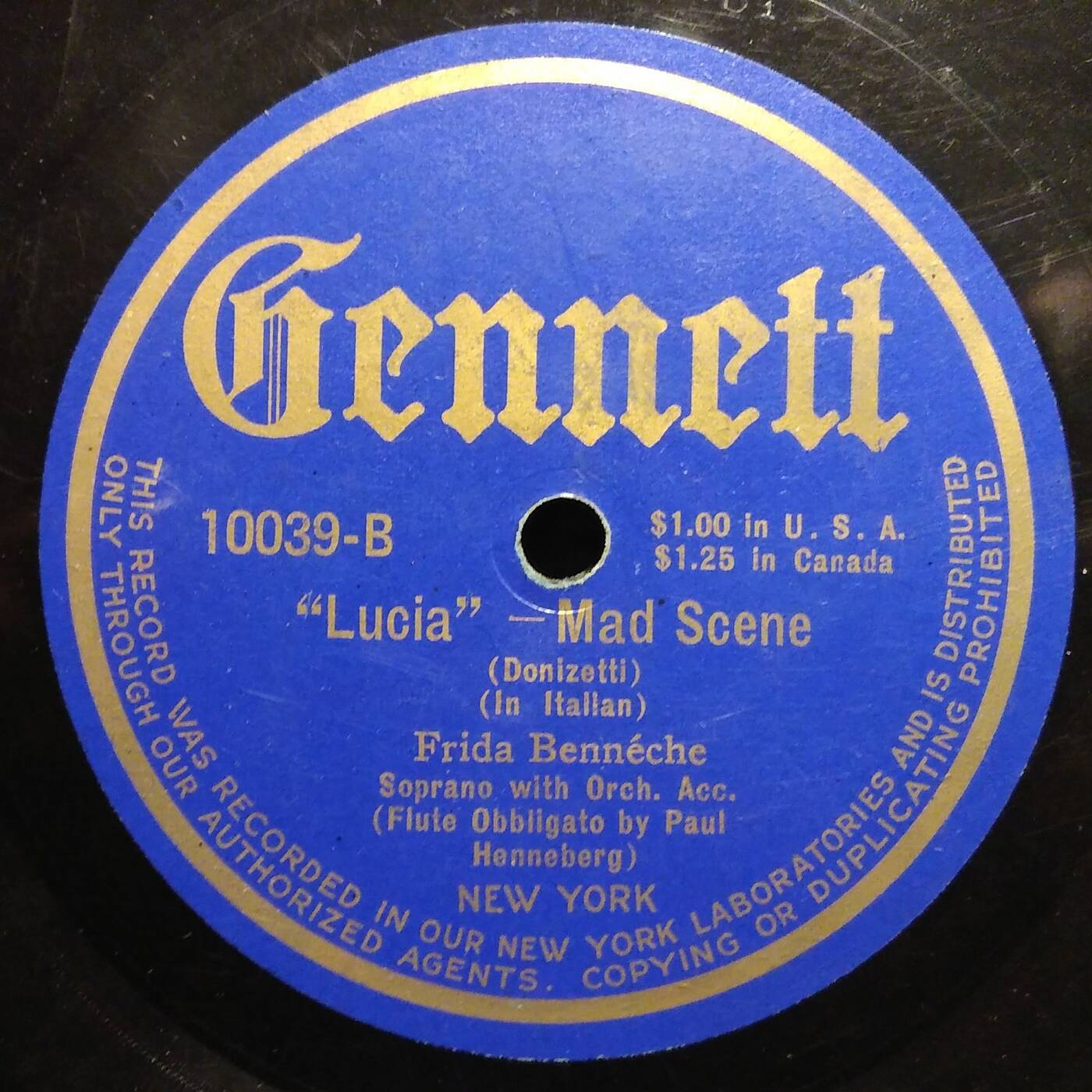 78 - Frida Bennéche - Lucia Mad Scene (Gennett Vertical Cut) episode artwork