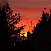 Ciel rouge au couchant by Gérard Delassus