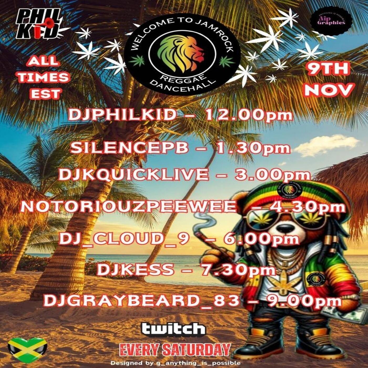 WELCOMETOJAMROCKRAIDTRAINHosted By @djphilkid3-430PMEST‼️ (Nov 09, 2024) episode artwork